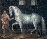 Jacob de Gheyn II Spanish Warhorse captured at the Battle of Nieuwpoort. oil painting reproduction